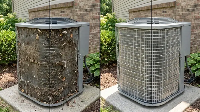 Emergency AC repair before after West Palm Beach